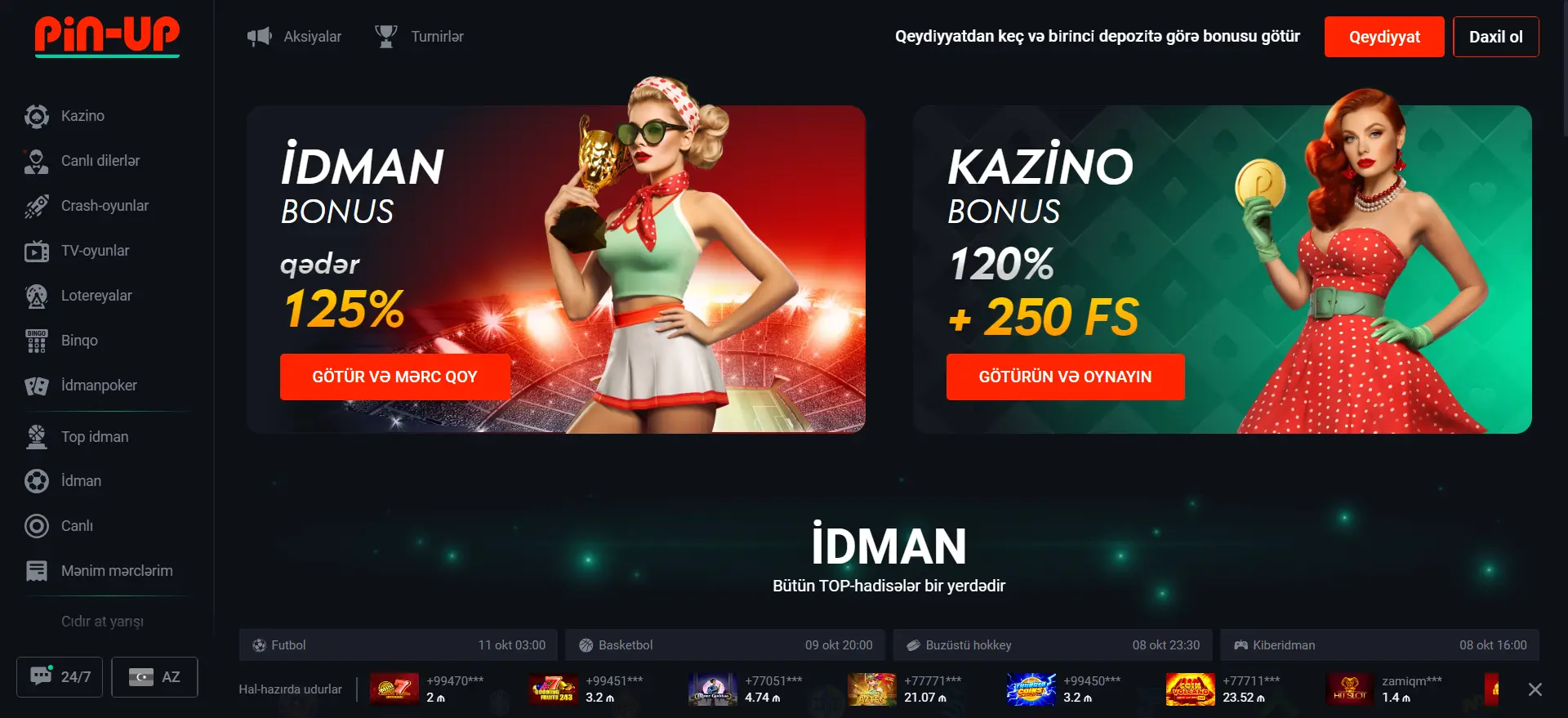 Общий обзор Pin Up